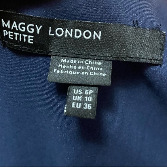 Maggy London Petites Blue Floral Dress - Picture 4 of 9